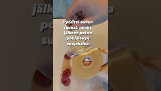 Pohjalevyn Aukon Leikkaaminen Sapluunan Avulla