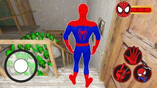 Playing as Spider Man VS Granny Grandpa in Granny House - Funny Horror Animation screenshot 4