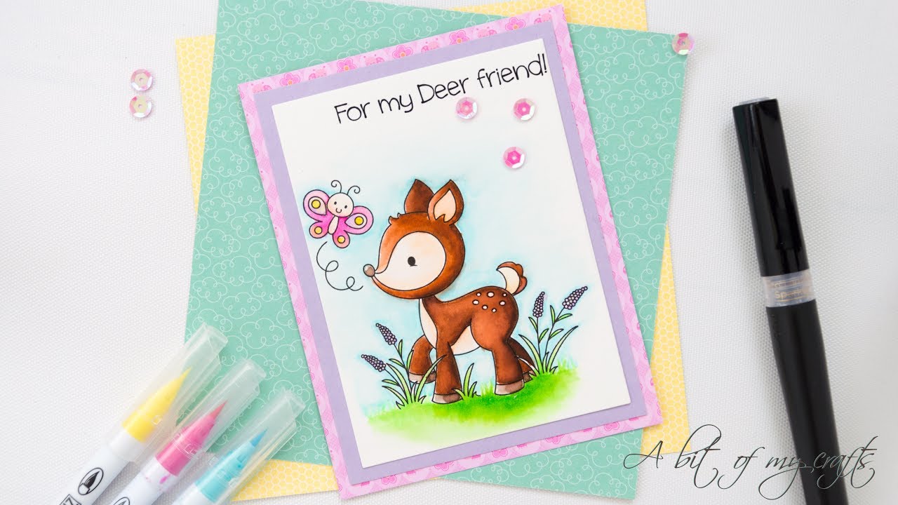 Coloring with Zig Clean Color Real Brush Markers feat CCD digi stamps ...