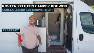 Kosten zelf een camper bouwen | Wat heeft onze camper precies gekost