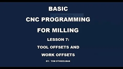 HOW TO USE TOOL OFFSETS AND WORK OFFSETS IN A CNC PROGRAM