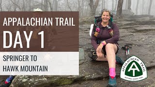 Appalachian Trail Day 1: Springer to Hawk Mountain Shelter