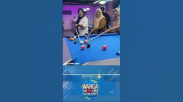 Beginilah ketika ibu-ibu main billiar