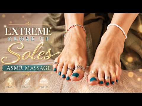 Lotion Massage ASMR | Extreme Close Up Soles