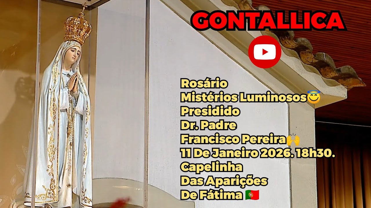 Terço na Capelinha das Aparições de Fátima 🇵🇹 11 De Janeiro 2026. 18h30. Ajudem na discrição 🙏🔽