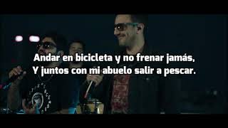 Video thumbnail of "Cruzando El Charco - Volver A Nacer ft. Emiliano Brancciari (Lyric)"
