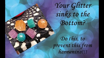 353. How to prevent the Glitter from sinking to the bottom in Resin - english