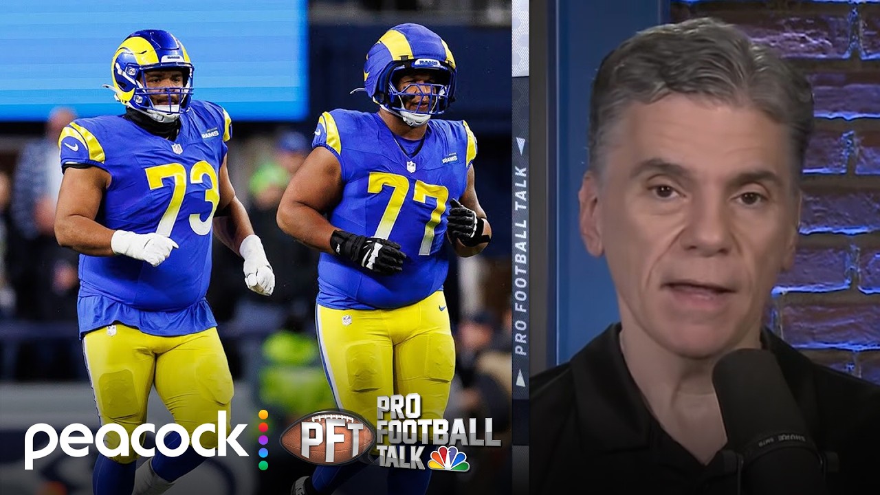 Alaric Jackson punches Bradley Chubb after Rams' loss to Bills | Pro Football Talk | NFL on NBC