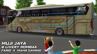 8 Muji Jaya livery XHD Rombak Farid, OBB Kodename Mans Gaming. Bussid