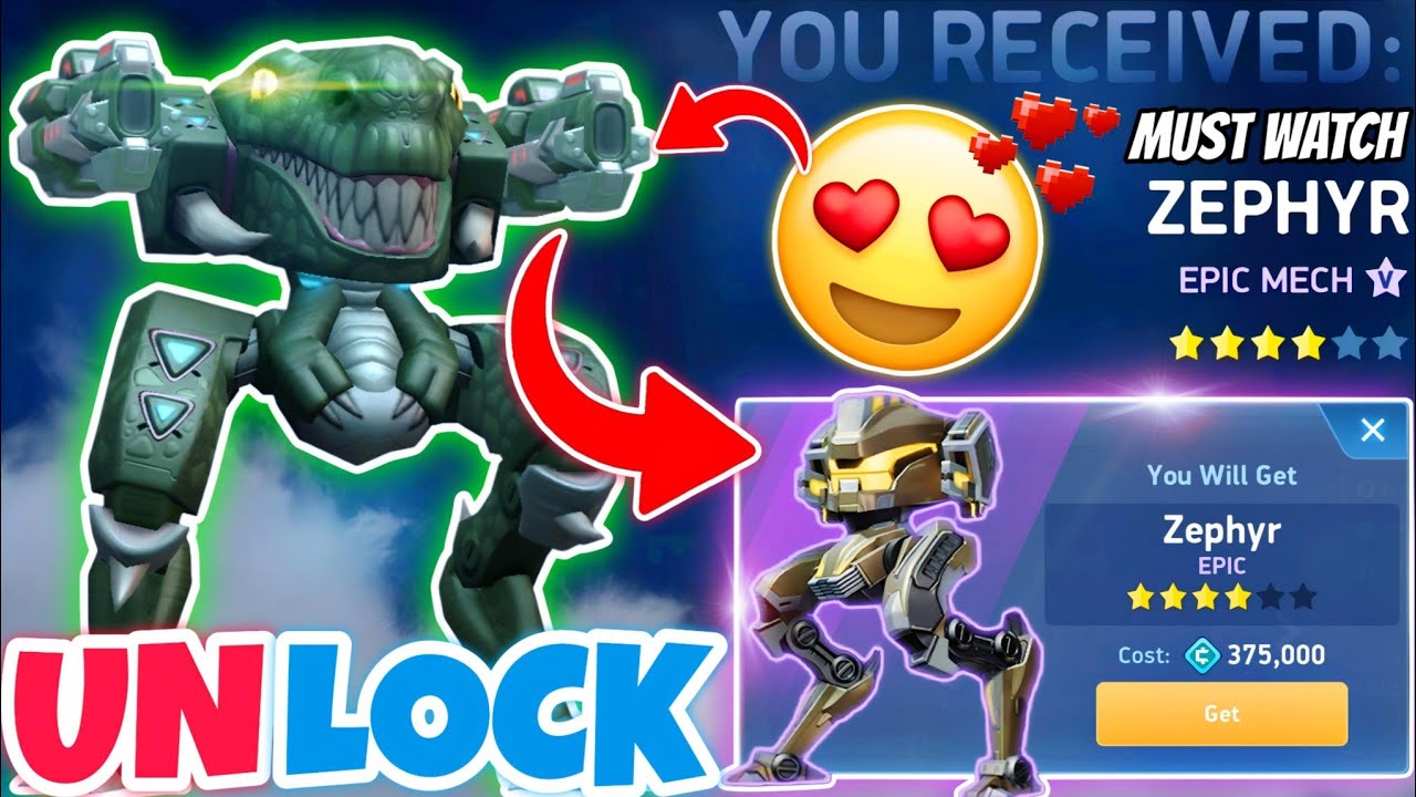 New Mech ZEPHYR Unlocked😍🔓 || Mech Arena F2P - Mech Arena