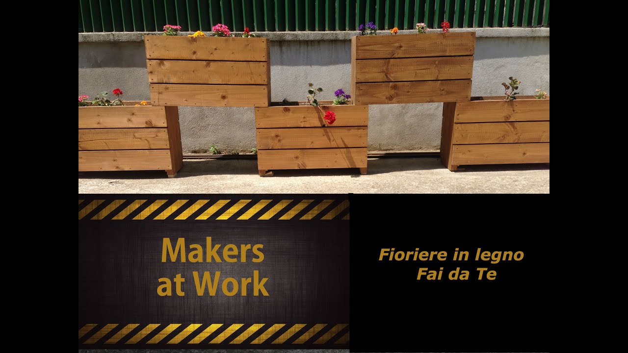 Fai da te fioriere in legno youtube Bricolage fai da te legno