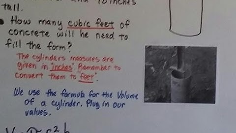 Grade 8 Math #13.1c, Find the Volume of a Cylinder - Real life problem