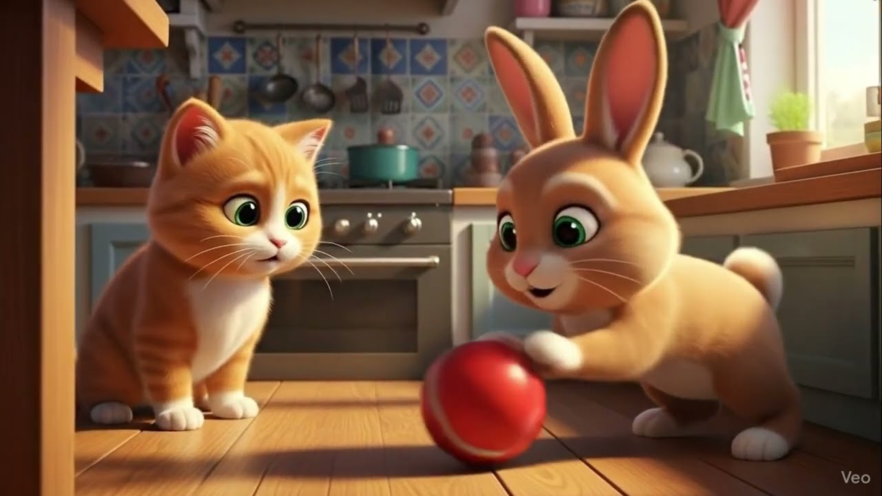 Cookie the Cat Learns to Share | Short Moral Story for Kids , Sharing Makes Everyone Happy!