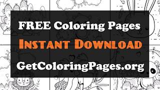 Zoo animal coloring pages