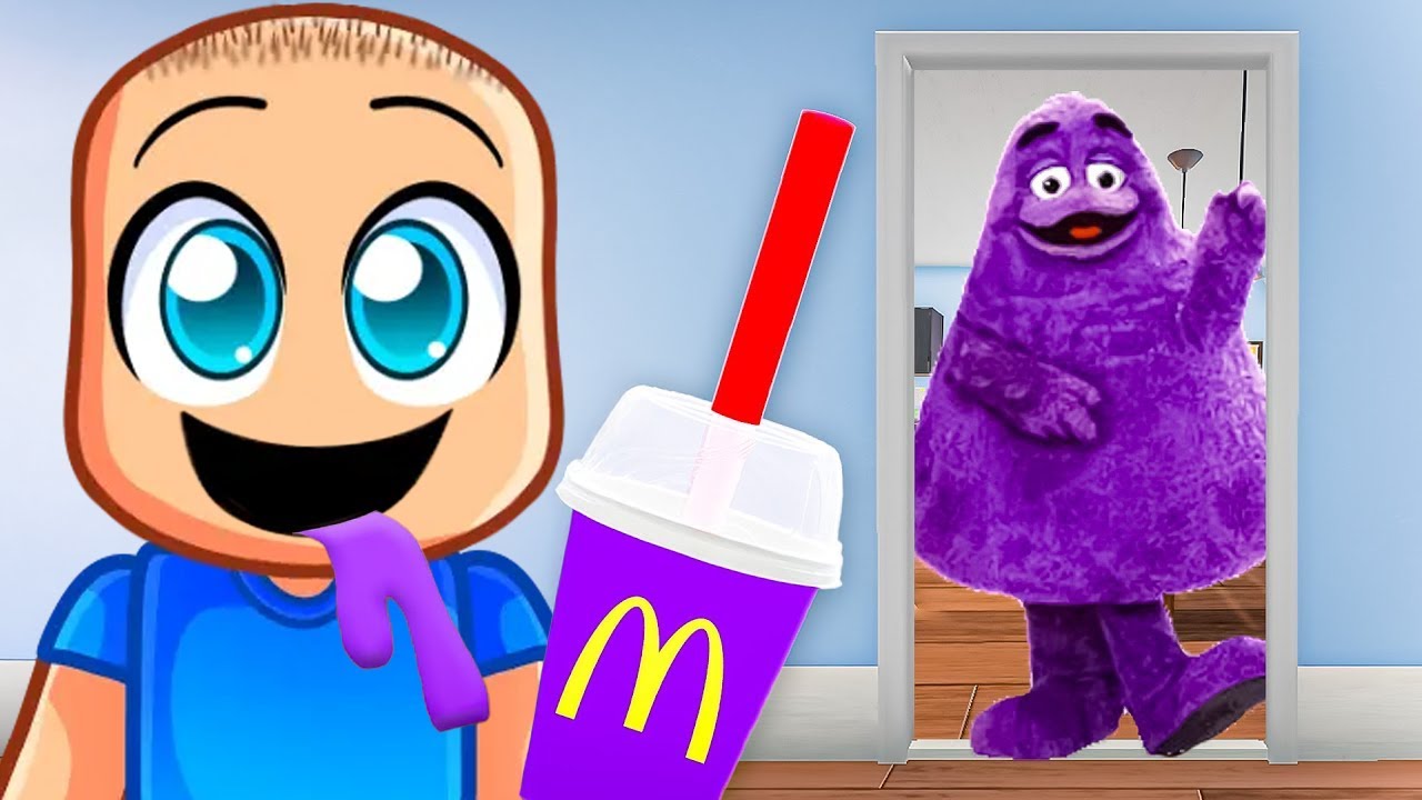 Drinking The NEW Grimace Shake!