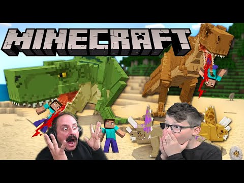 MINECRAFT ΒΡΗΚΑΜΕ DNA ΤΥΡΑΝΟΣΑΥΡΟΥ ΣΤΗΝ ΕΠΟΧΗ ΤΩΝ ΔΕΙΝΟΣΑΥΡΩΝ #1 Fossils and Archeology