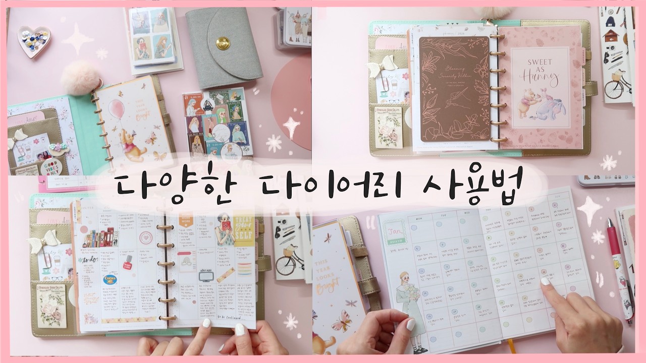 1월 동안 사용한 다양한 다이어리 리뷰 | 한달 기록
