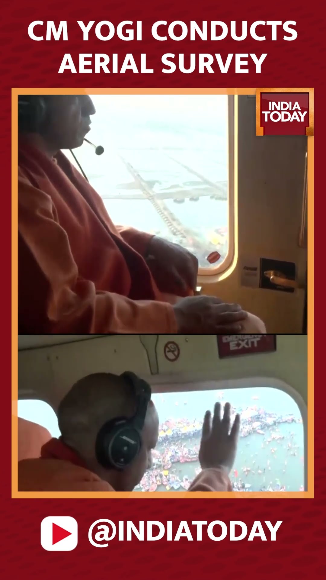 Maha Kumbh 2025: UP CM Yogi Adityanath Conducts Spectacular Aerial Survey In Helicopter