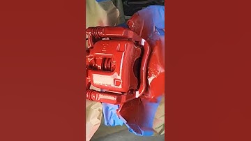 Custom Brake Calipers Ferrari Red Paint Job #shorts #live #youtube #memes#alpha #newvideo #subscribe