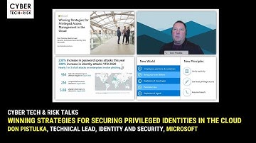 Winning Strategies for Securing Privileged Identities in the Cloud - Don Pistulka, Microsoft