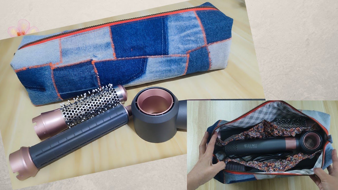 DIY Patchwork Hair Tools Bag | Hair Tools Bag Sewing Tutorial 