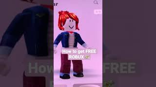 How to get ✨FREE ROBUX✨💸 #robux #freerobux #shorts screenshot 2