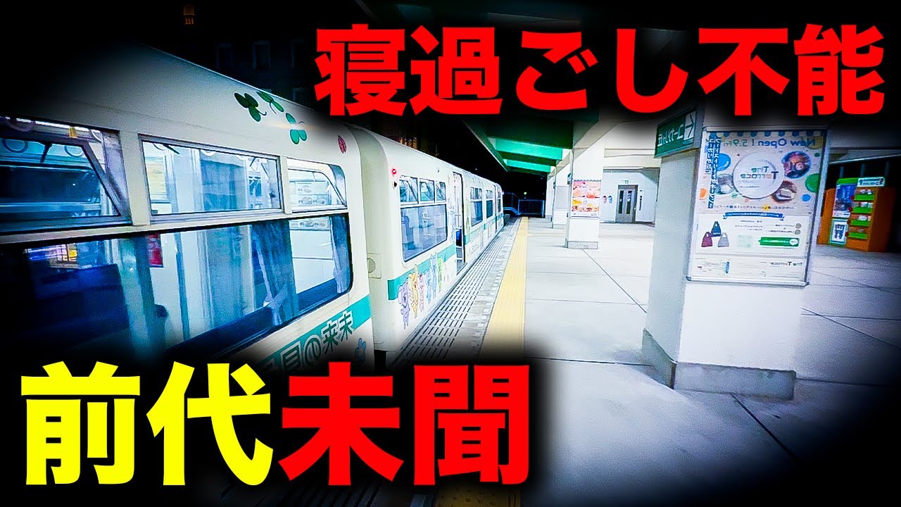 【野宿確定】千葉県を走る絶対に寝過ごせない前代未聞の終電を乗り通してみた｜終電で終点に行ってみた