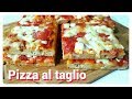 Pizza al taglio homemade italian pizza recipe