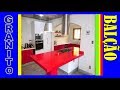 Modelos Para Cozinha Americana em Granito e Mármore Vermelho