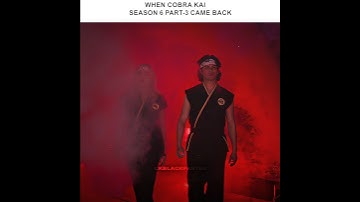 When Cobra Kai season 6 part-2 came back 🔥