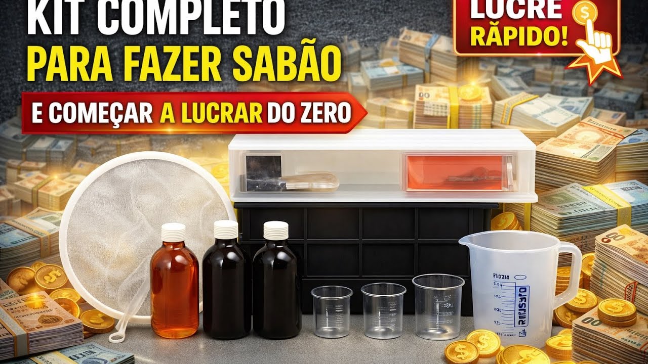 Kit Completo Para Fazer Sabão e Começar a Lucrar do Zero