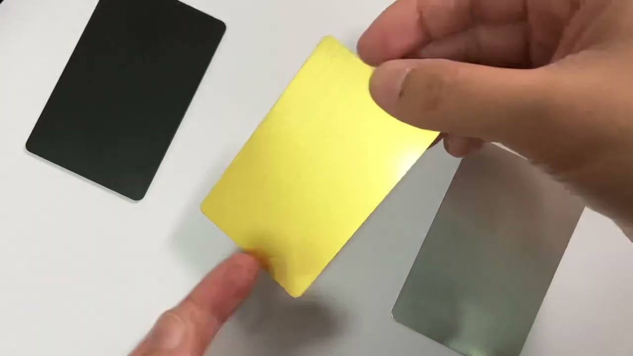 Metal NFC Business Card Anodized in Black, Silver, and Gold | Foison Metal