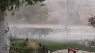 Weird weather in Dawson canyon Corona CA