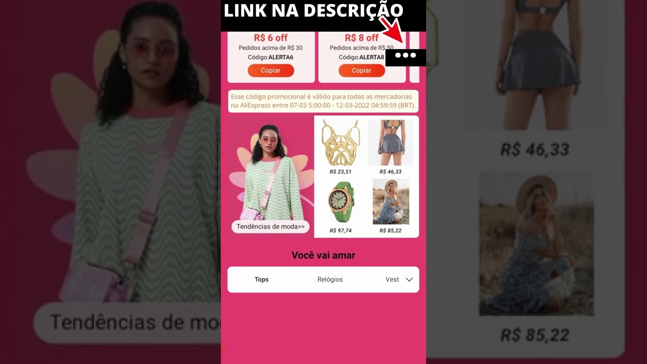 Tendencias de moda 2022, promoção aliexpress 2022, ofertas aliexpress 2022, super ofertas 