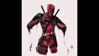 My Deadpool Fanart on Procreate Timelapse