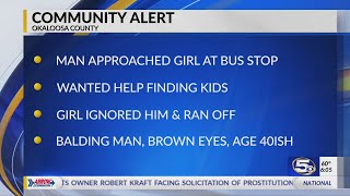 VIDEO: STRANGER DANGER: 12-year-old girl approached at bus stop