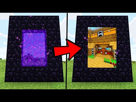 I MADE A SECRET NETHER PORTAL HOUSE IN MINECRAFT