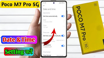 poco m7 pro 5g date and time setting kaise kare | how ti set date and time setting in poco m7 pro