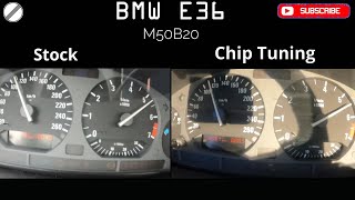 BMW E36 m50b20 before-after chip tuning speed acceleration screenshot 5