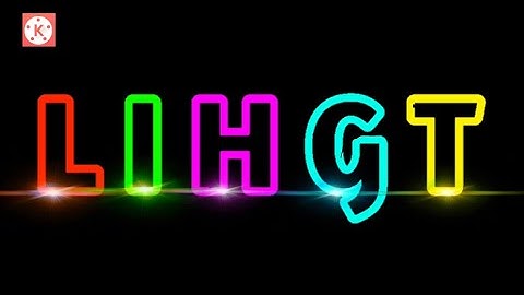 | How To Make LIGHT EFFECT Animation Intro In Kinemaster | Tutorial | Mobile Video Editing | Best |