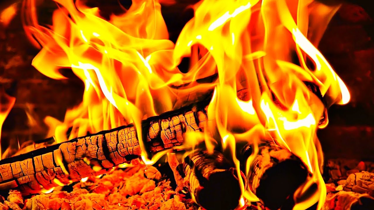 6 Hours Real Fireplace Fire 🔥 Cozy Crackling Fire Sounds for Sleep, Relaxation & Study