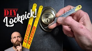 How to make a lockpick from a hacksaw blade