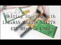 Getting started with LoRa Module SX1278 433 MHz UART