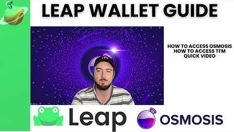Leap Wallet Guide How to interact with Osmosis Dex and TFM from mobile wallet