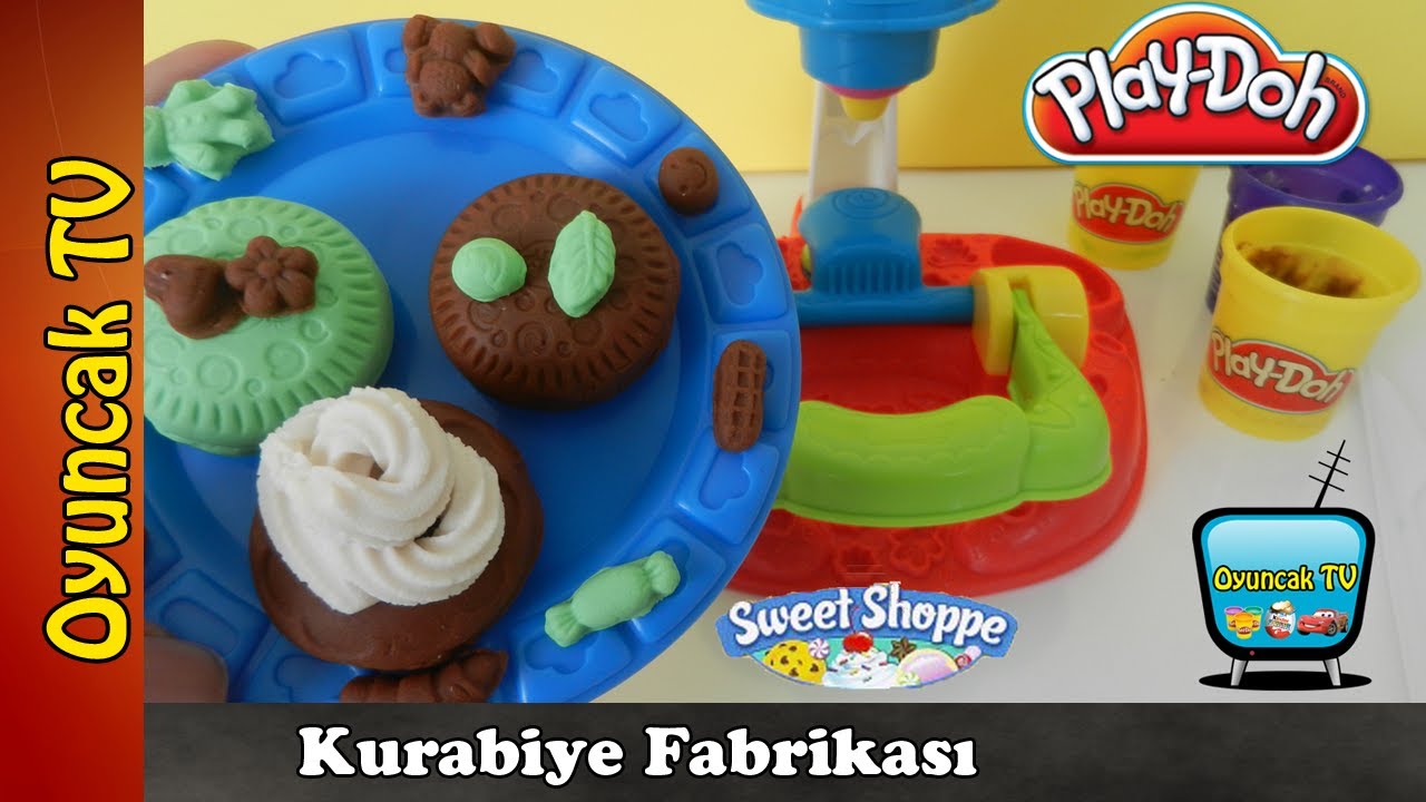 Play Doh Kurabiye Fabrikası Oyun Hamuru Seti ile Kurabiye Yapımı YouTube