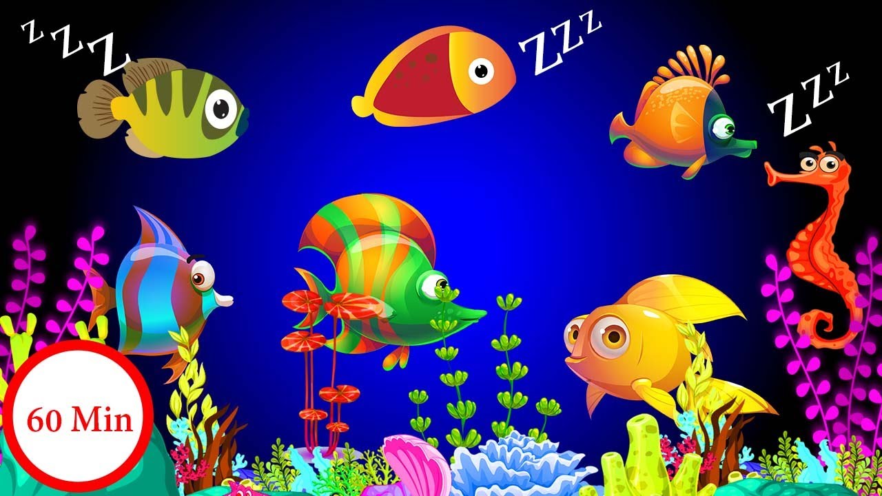 fish lMozart & Brahms Lullabies🐡Sleep Instantly in 3 Minutes 🐠 Undersea Animation 💤Fish Lullaby #95