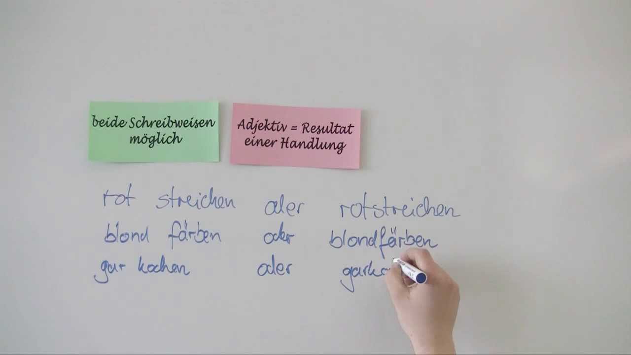 Adjektiv und Verb - YouTube