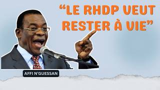 📢 Affi N'Guessan révèle tout : RHDP, Laurent Gbagbo, Réconciliation et Élections en Côte d'Ivoire !