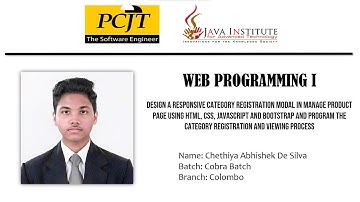 Java Institute | E - commerce website development | Video 46