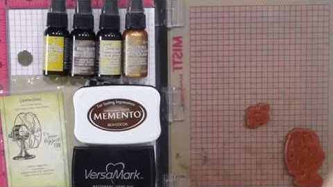 Embossing over dye ink!